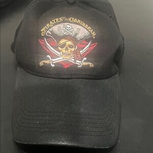 Disney Pirates Black and Gold Hat